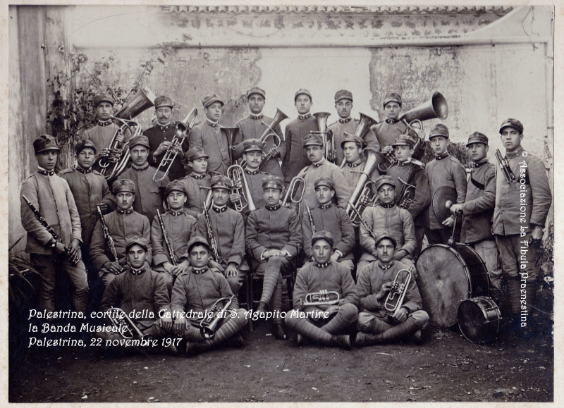 PALESTRINA la banda cortile della cattedrale 22 novembre 1914 copia