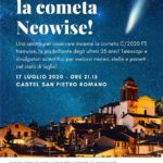 Venerdì 17 luglio occhi al cielo: arriva la cometa Neowise a Castel San Pietro Romano!