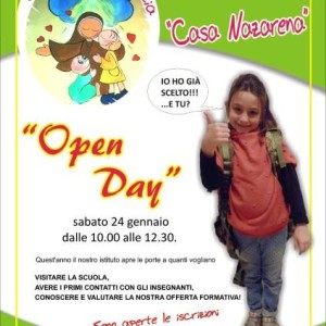 Un importante appuntamento per sabato 24 Gennaio: l’ “Open Day” della Scuola Paritaria per l’Infanzia “Casa Nazarena” Casilina