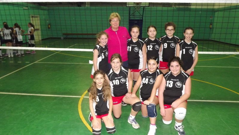 LA FORMAZIONE UNDER 12 PROVINCIALE ROSAVOLLEY VELLETRI